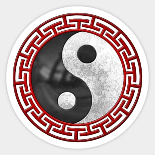 Yin and Yang Sticker